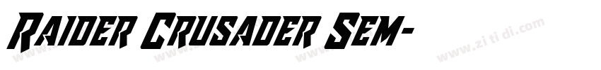Raider Crusader Sem字体转换
